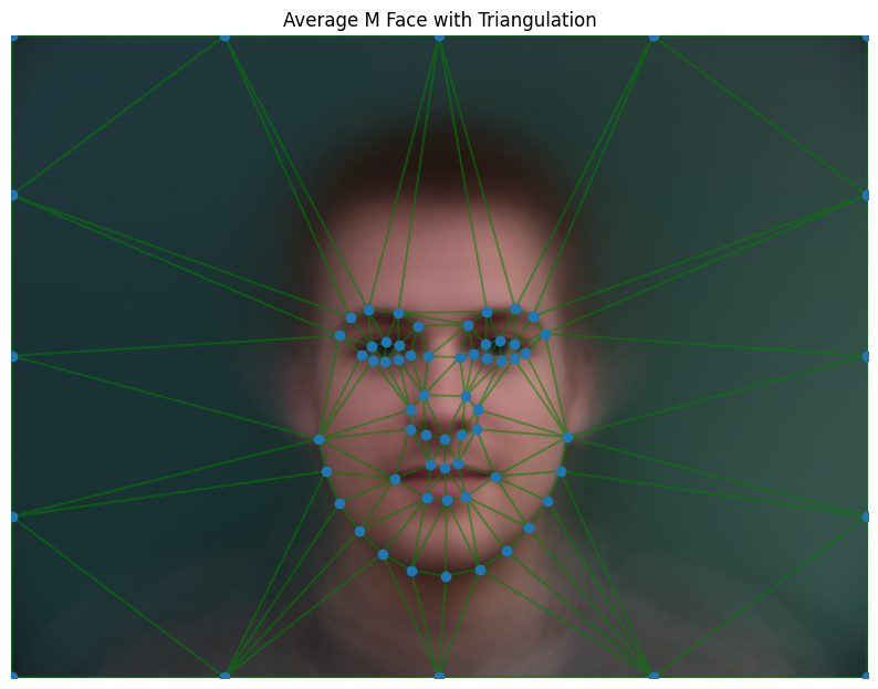 Average Male Face Triangulation