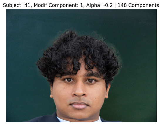 Subject 41, PCA Component 1, Alpha -0.2, 148 Components