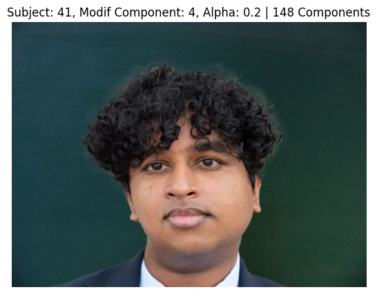 Subject 41, PCA Component 4, Alpha 0.2, 148 Components