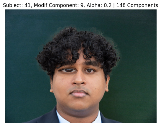 Subject 41, PCA Component 9, Alpha 0.2, 148 Components