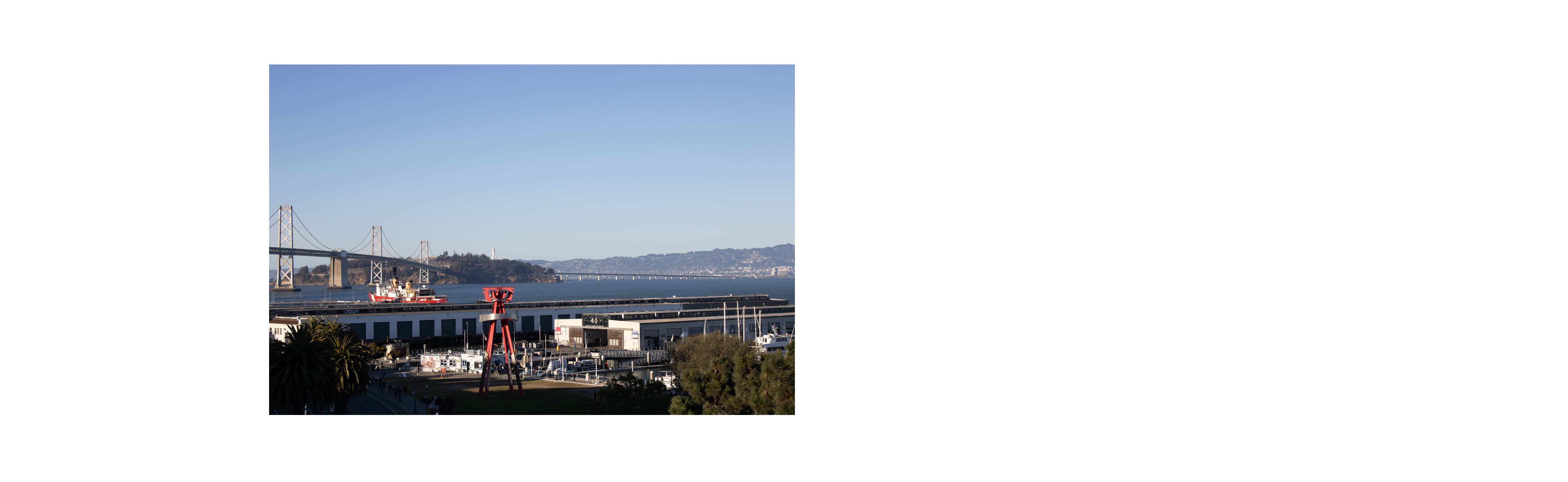 View 1 of Bay Bridge in mosaic coordinates