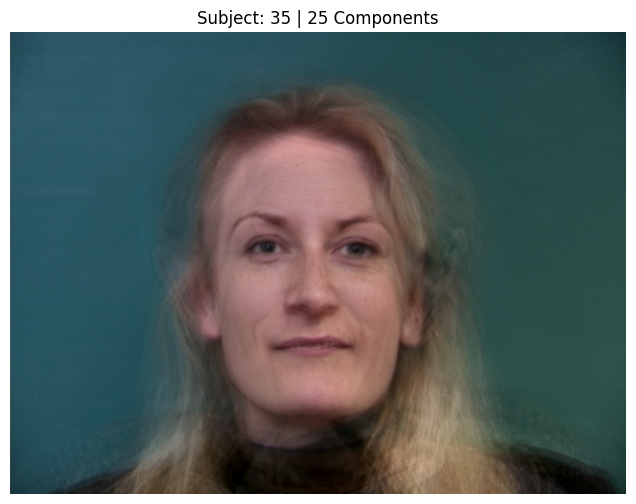 Subject 35, PCA with 25 Components