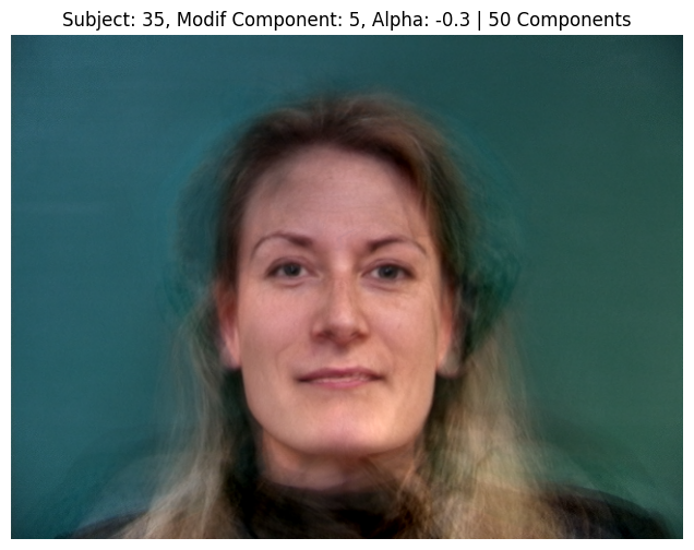 Subject 35, PCA Component 5, Alpha -0.3, 50 Components