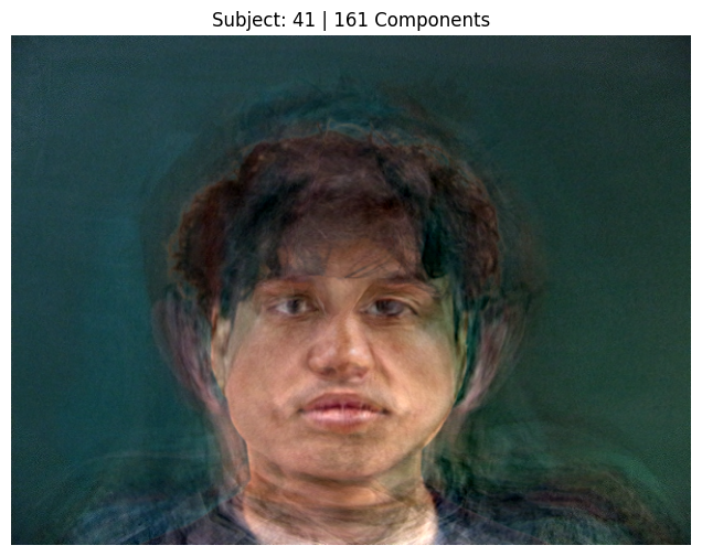 Subject 41, PCA with 161 Components