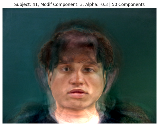 Subject 41, PCA Component 3, Alpha -0.3, 50 Components