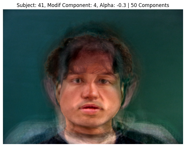 Subject 41, PCA Component 4, Alpha -0.3, 50 Components