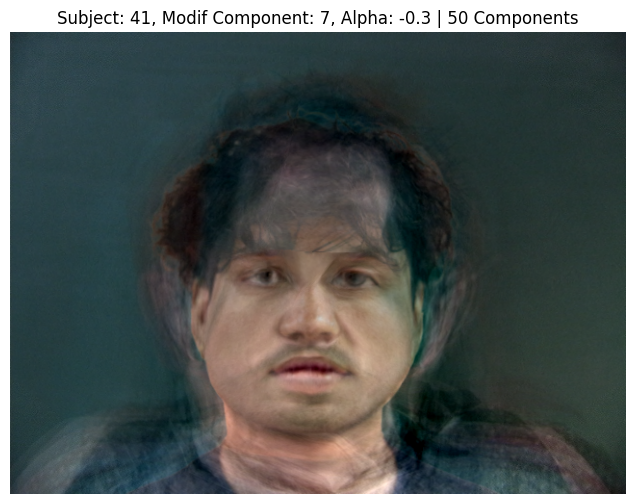 Subject 41, PCA Component 7, Alpha -0.3, 50 Components