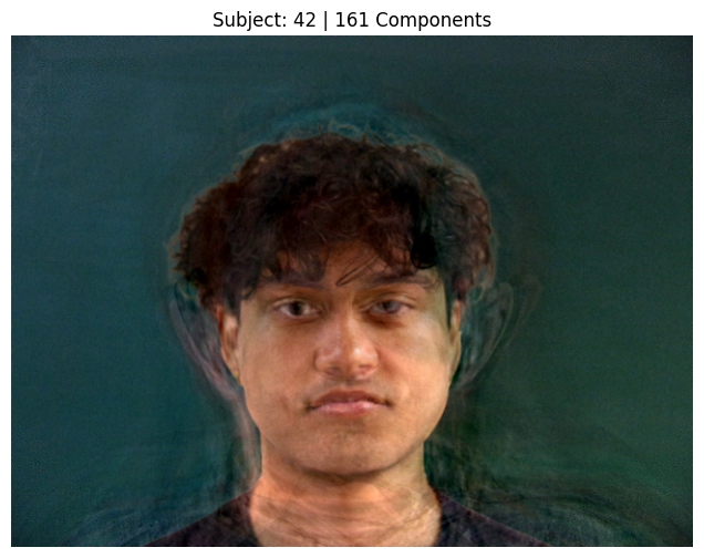 Subject 42, PCA with 161 Components