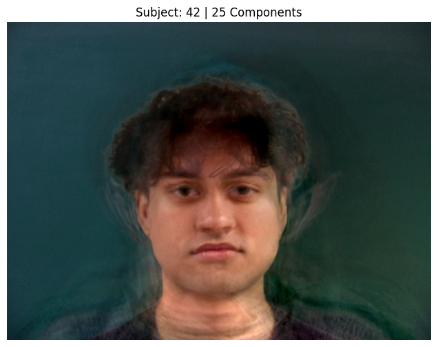 Subject 42, PCA with 25 Components